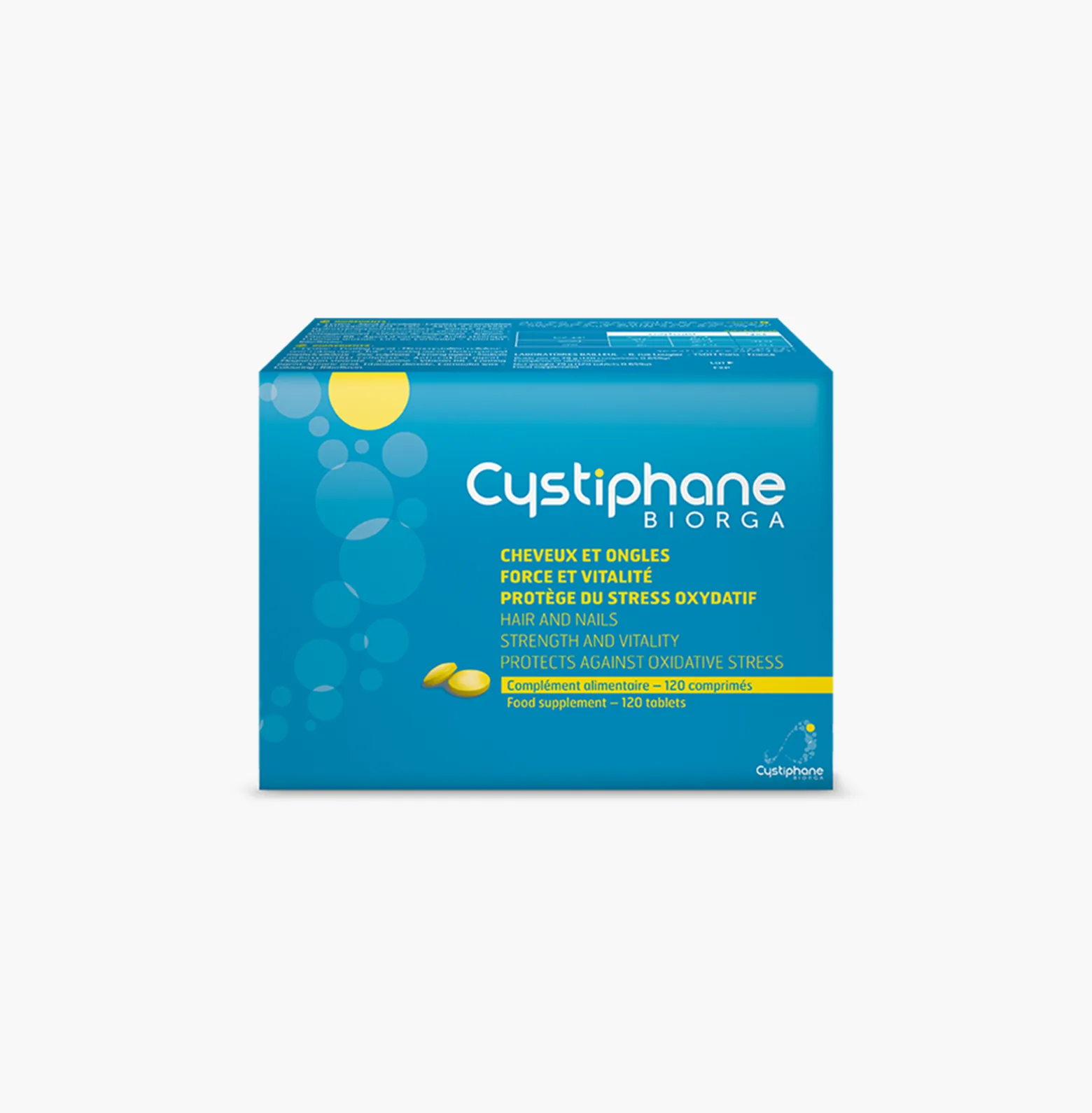 Cystiphane Anti-Hair Loss Tablets, 120 Count - For Visibly Thicker, Stronger Hair