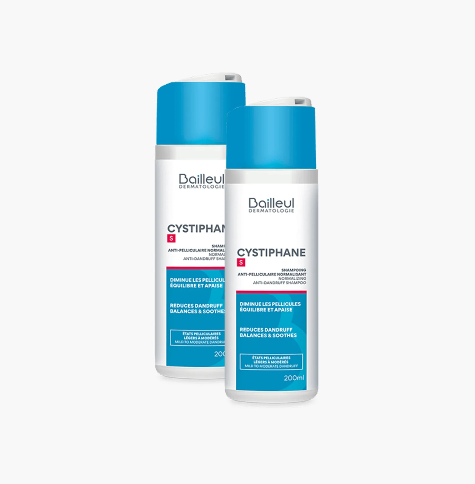 2 Packs of Cystiphane Anti-Dandruff Shampoo S