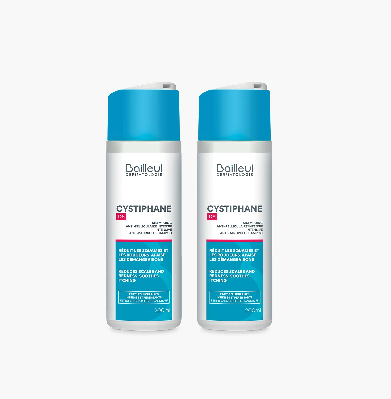 2 Packs of Cystiphane Anti-Dandruff Shampoo DS